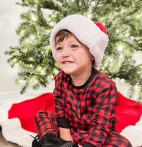 15.00 EA -- 12-24M X 2/2-3T X 2/3-4T X 2/4-5T x 2/5-6 x 1 -- Kids 2 Pc Christmas Pajamas - Buffalo Plaid