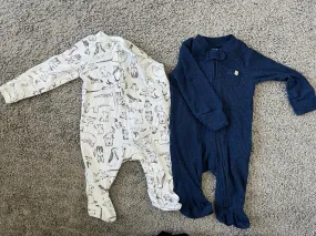 2 Pack Carter's Footed Pajamas , Kids 3 Month (0-3M)
