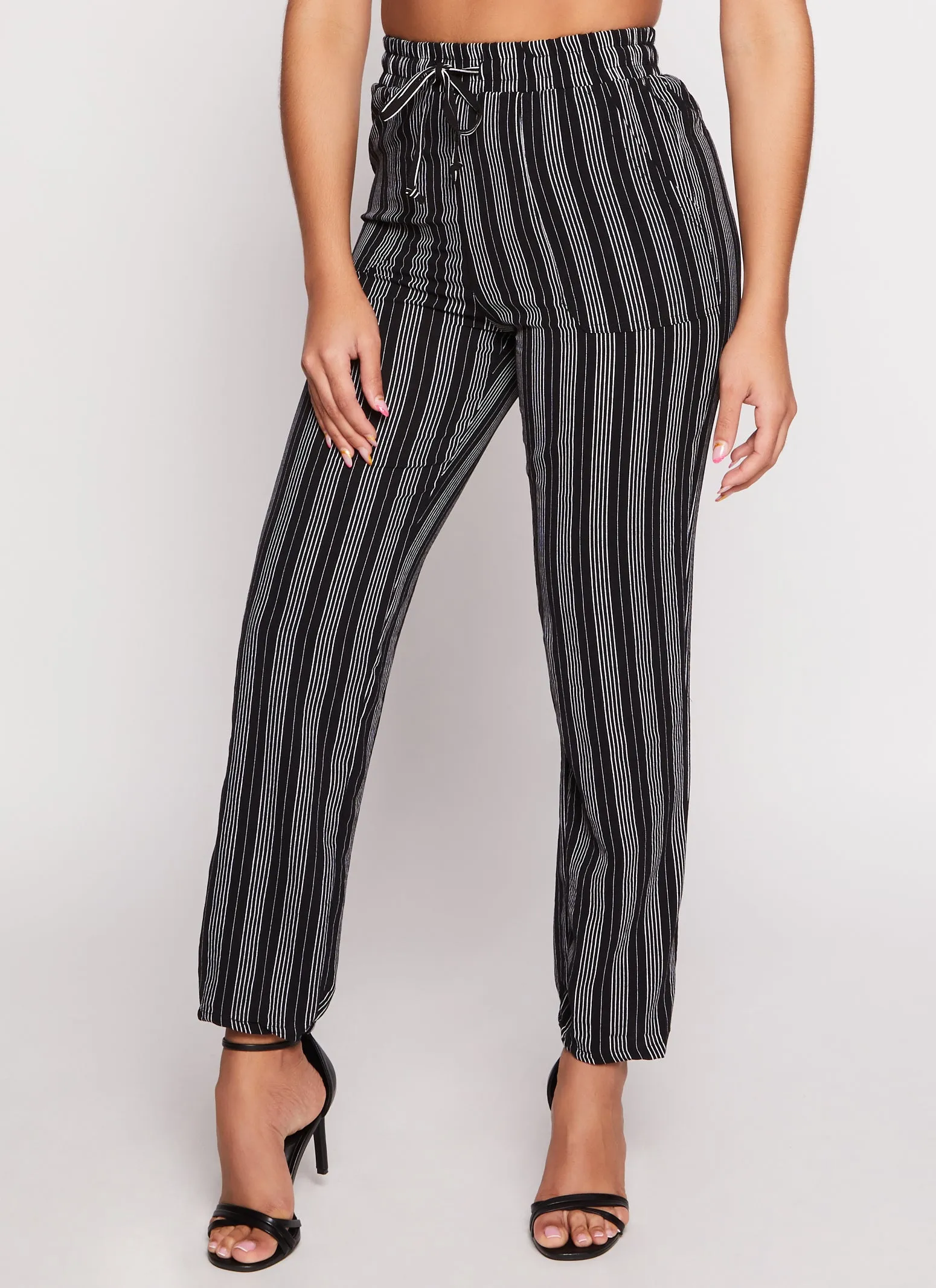 Airy Striped Pants