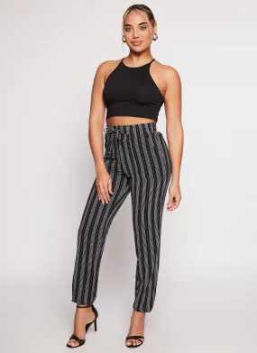Airy Striped Pants