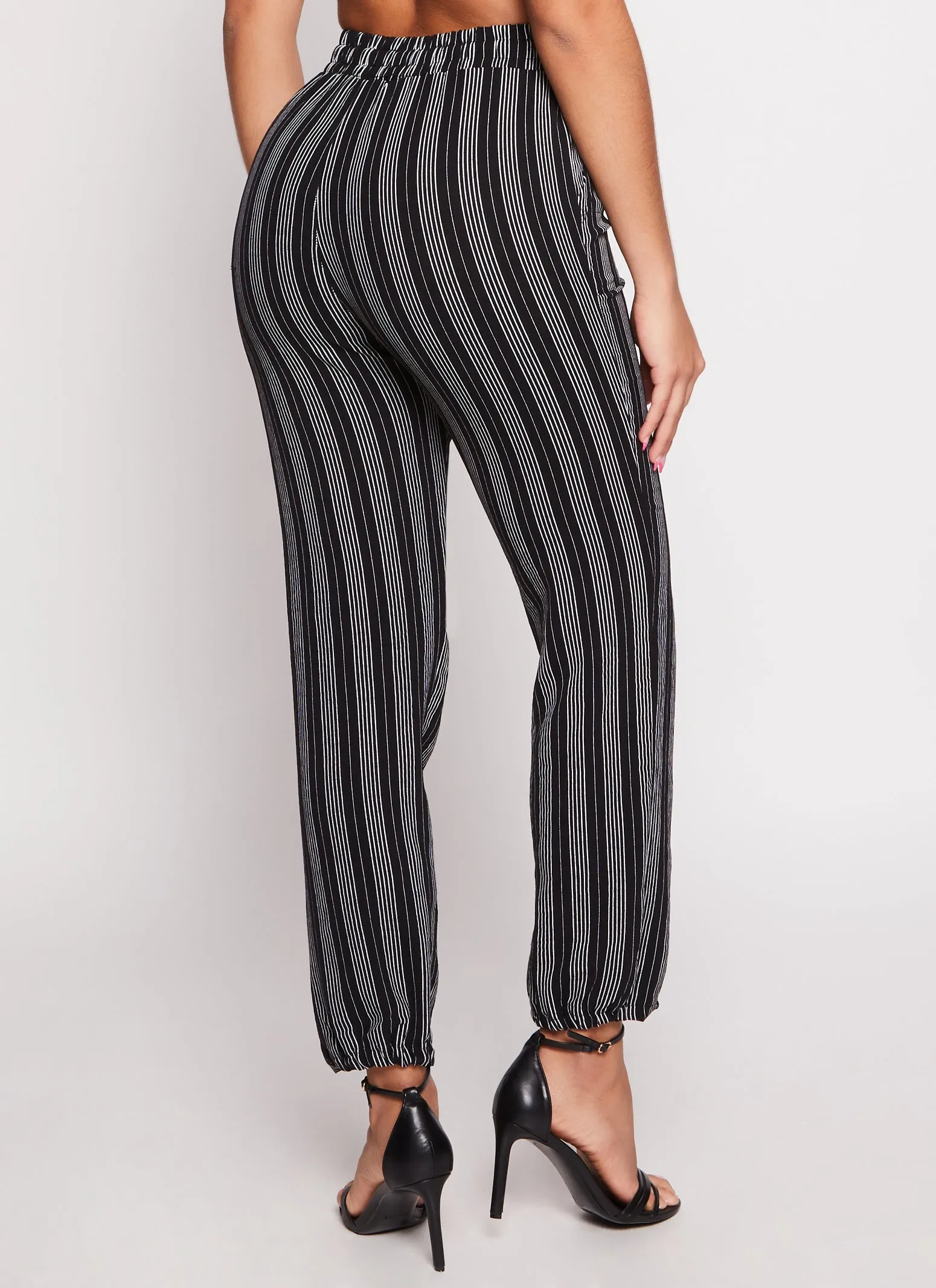 Airy Striped Pants