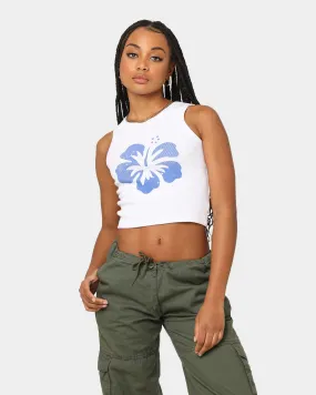 American Thrift Women's Hibiscus Tank White