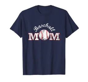 Baseball Mom T Shirt, Gift Mother Mama