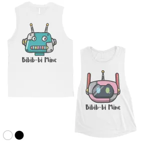 Bibib-bi Mine Couples Matching Muscle Tank Tops Anniversary Gift