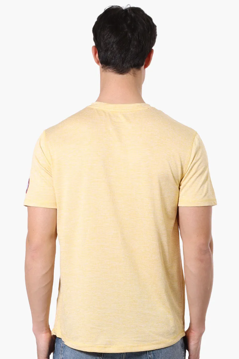 Canada Weather Gear Basic Henley Tee - Yellow