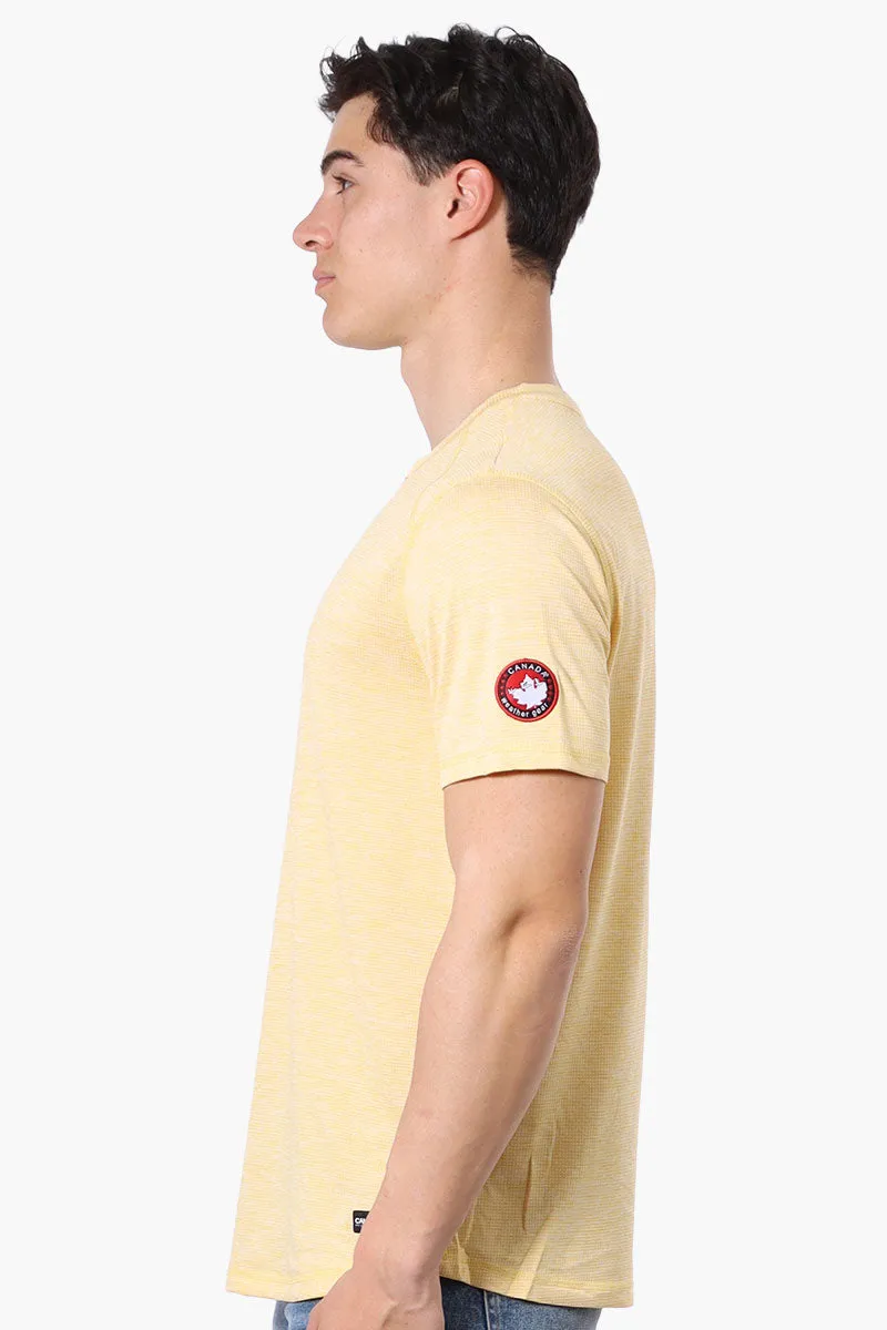 Canada Weather Gear Basic Henley Tee - Yellow