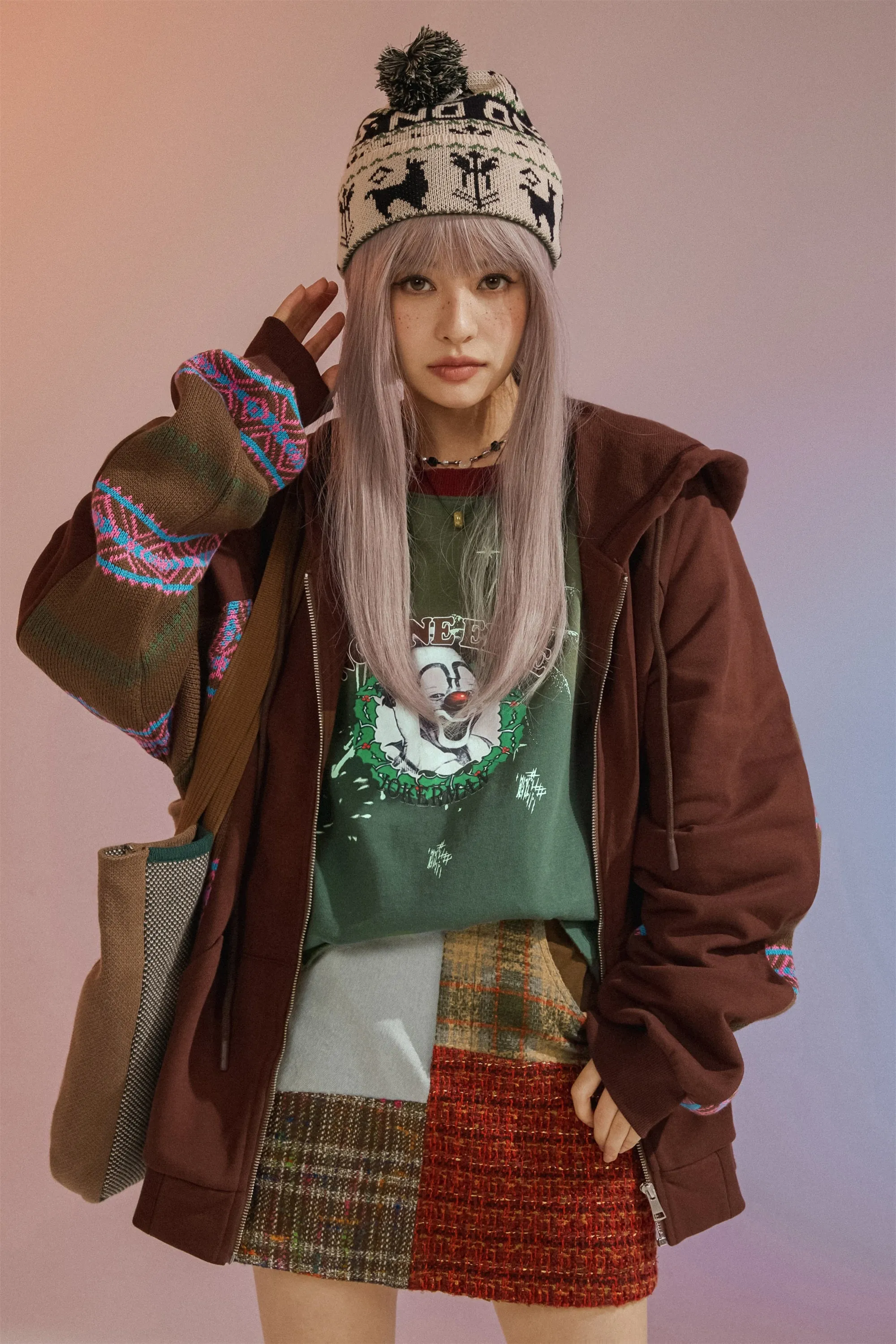 Color Matching Loose Fit T-Shirt