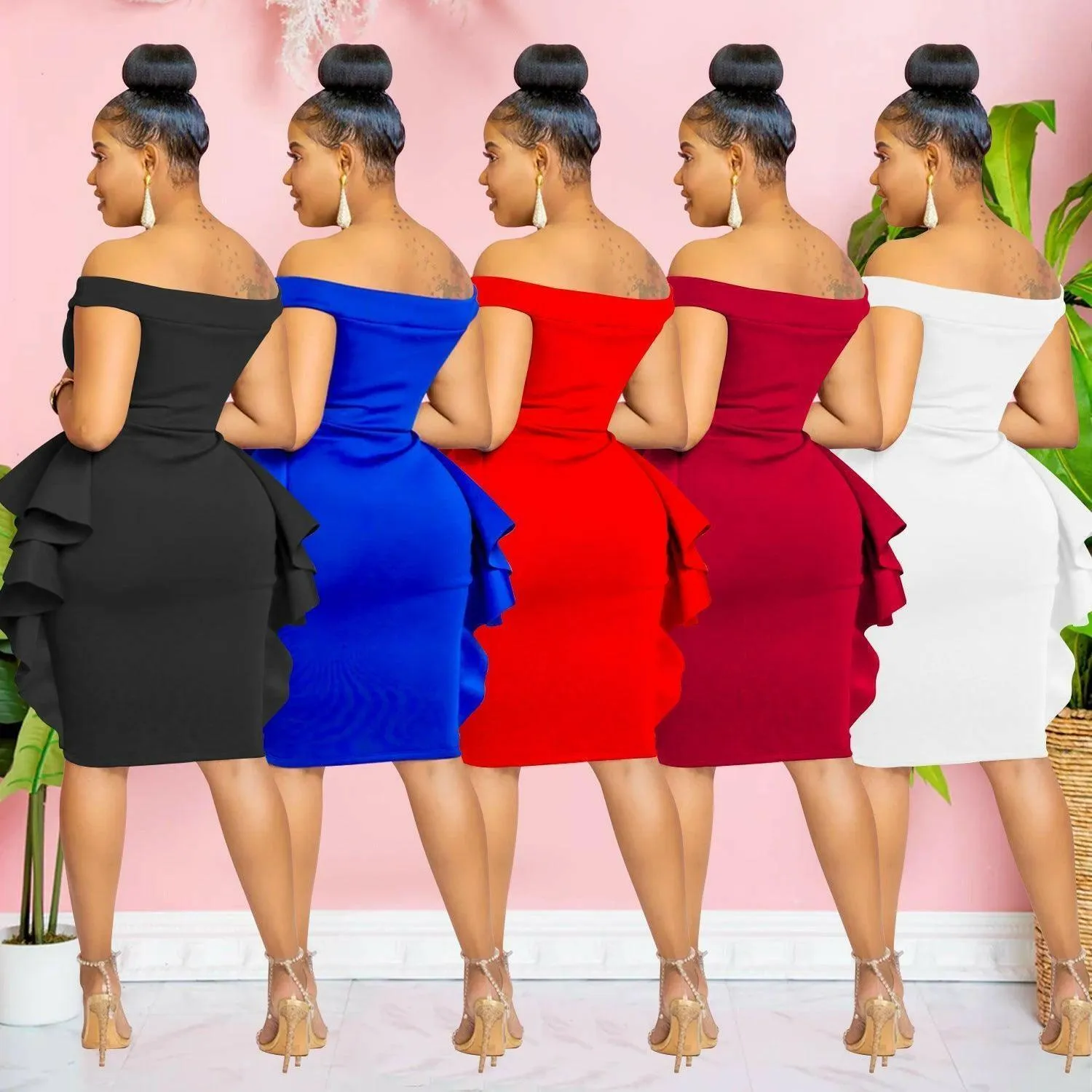 Coralie sleeveless ruffle skirt dress-FINAL SALE