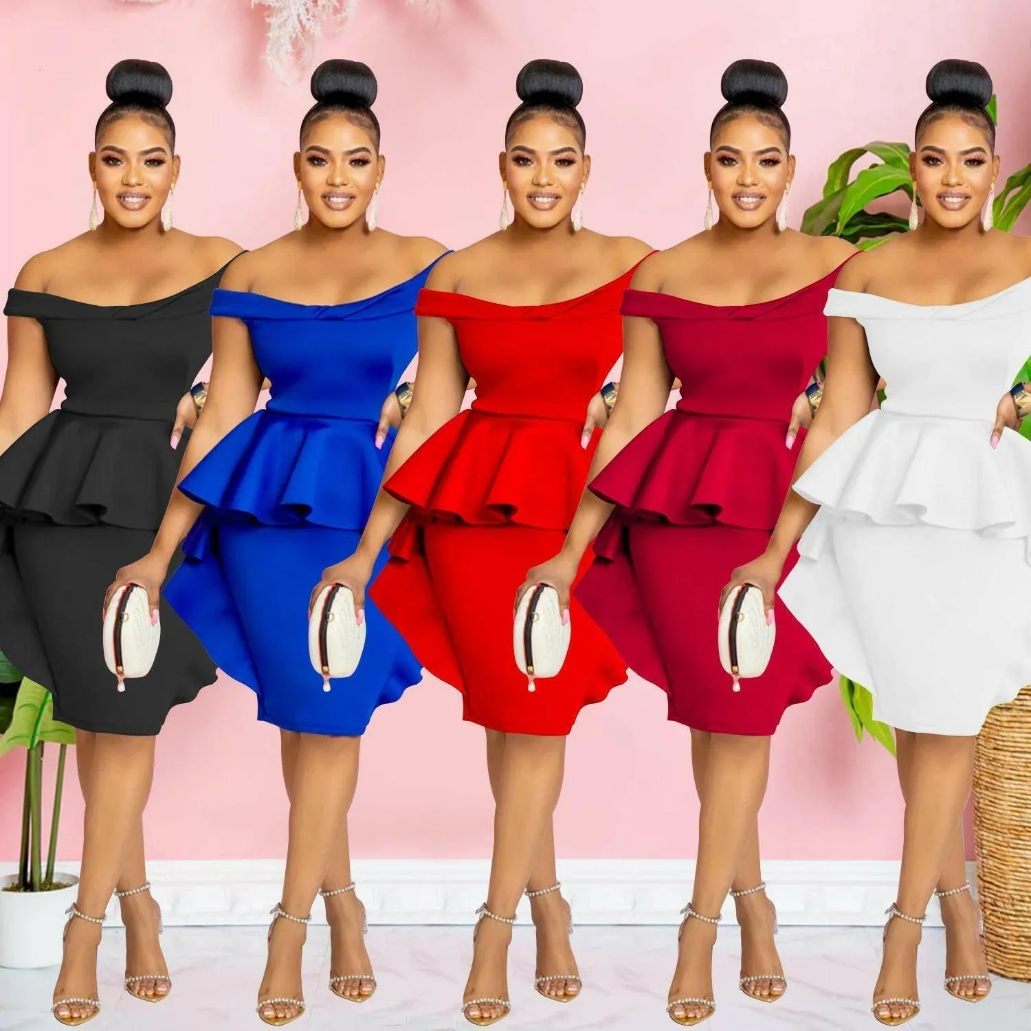 Coralie sleeveless ruffle skirt dress-FINAL SALE