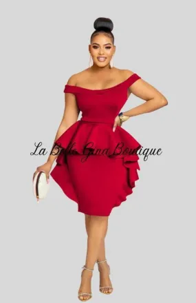 Coralie sleeveless ruffle skirt dress-FINAL SALE