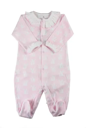 Cotton Pajama Pima Cotton with White Bunnies