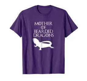 Cute Unique White Mother of Bearded Dragons T-shirt E010338