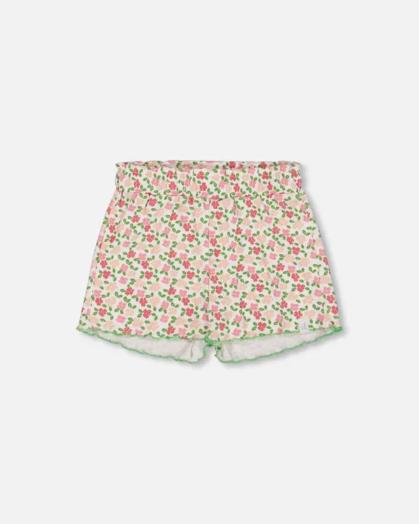 DEUX PAR DEUX- LITTLE KIDS RIBBED SHORT
