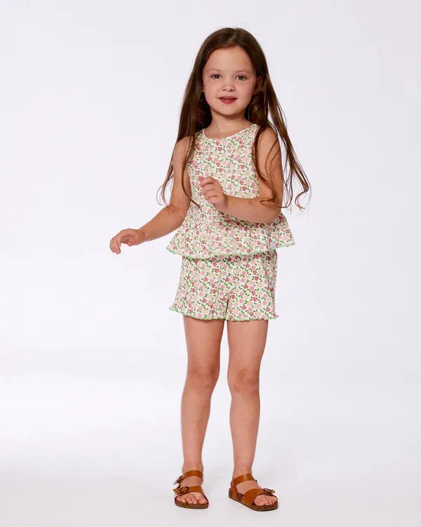 DEUX PAR DEUX- LITTLE KIDS RIBBED SHORT