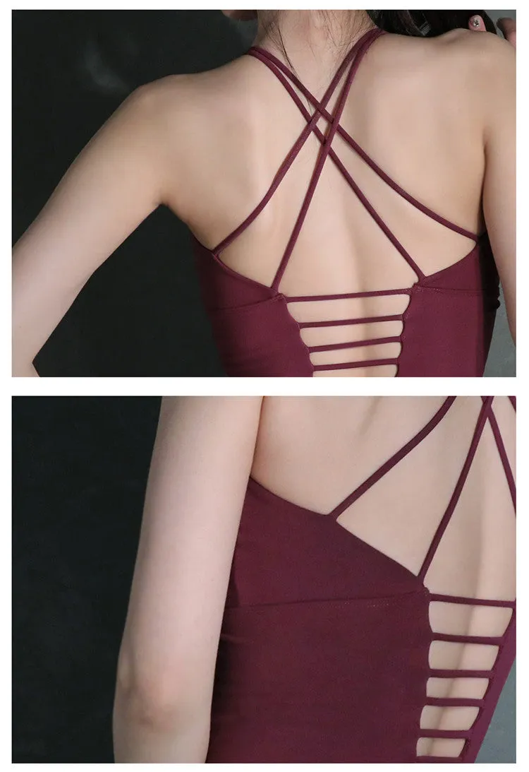 Double Cross Padded Tank Top