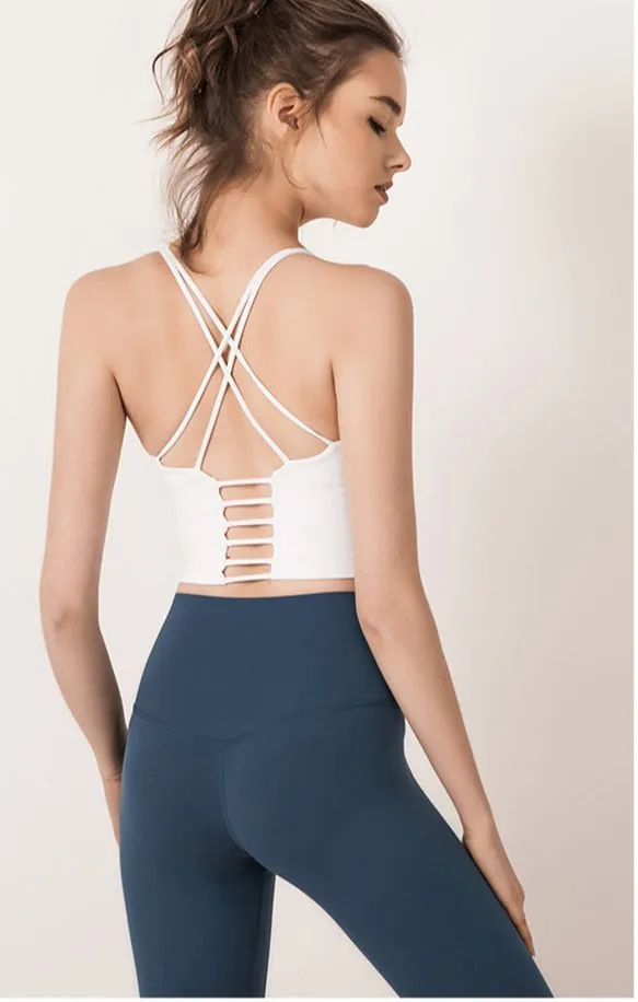 Double Cross Padded Tank Top