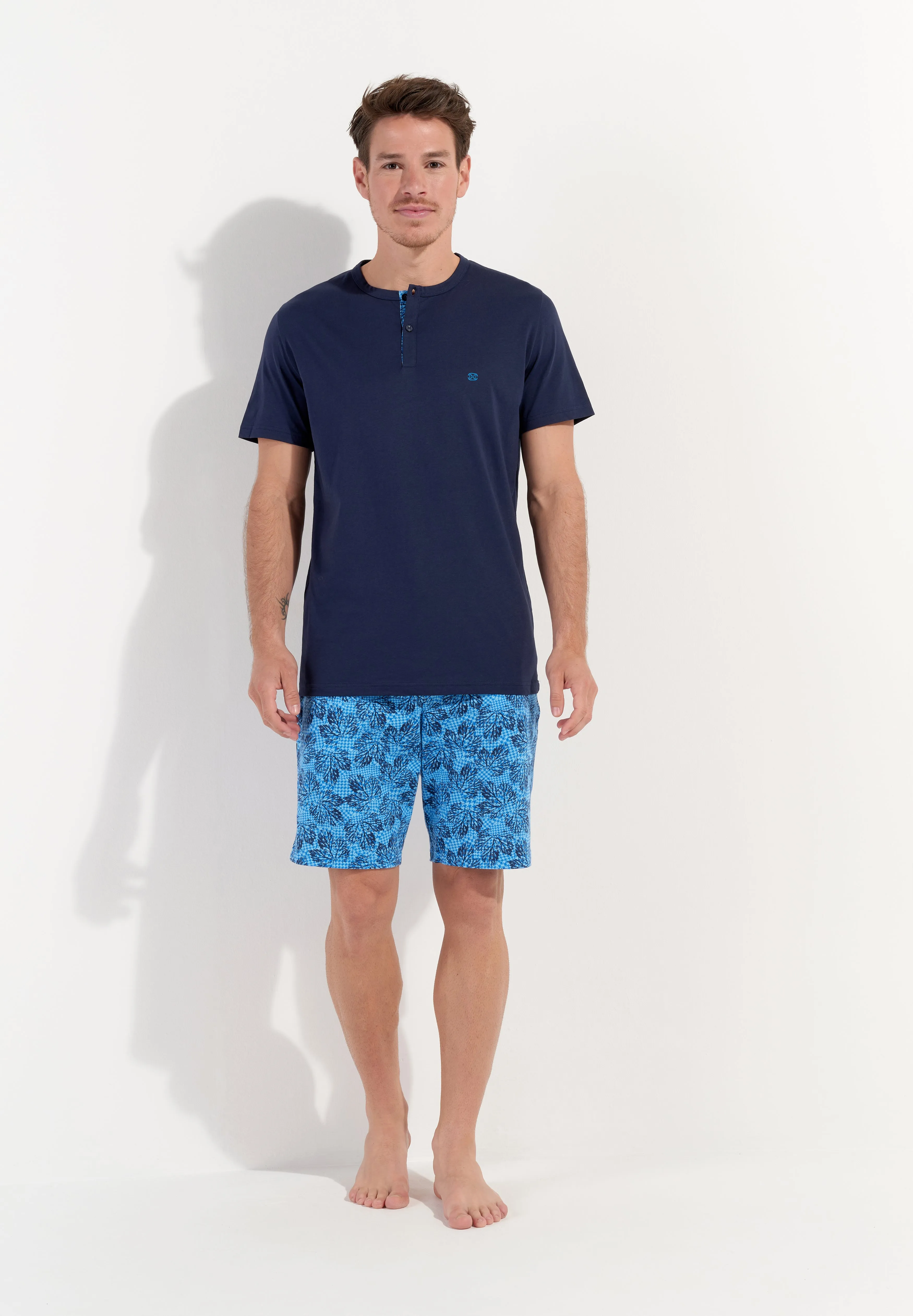 Douro Short Sleepwear Set | Navy Print 402825-P0ra