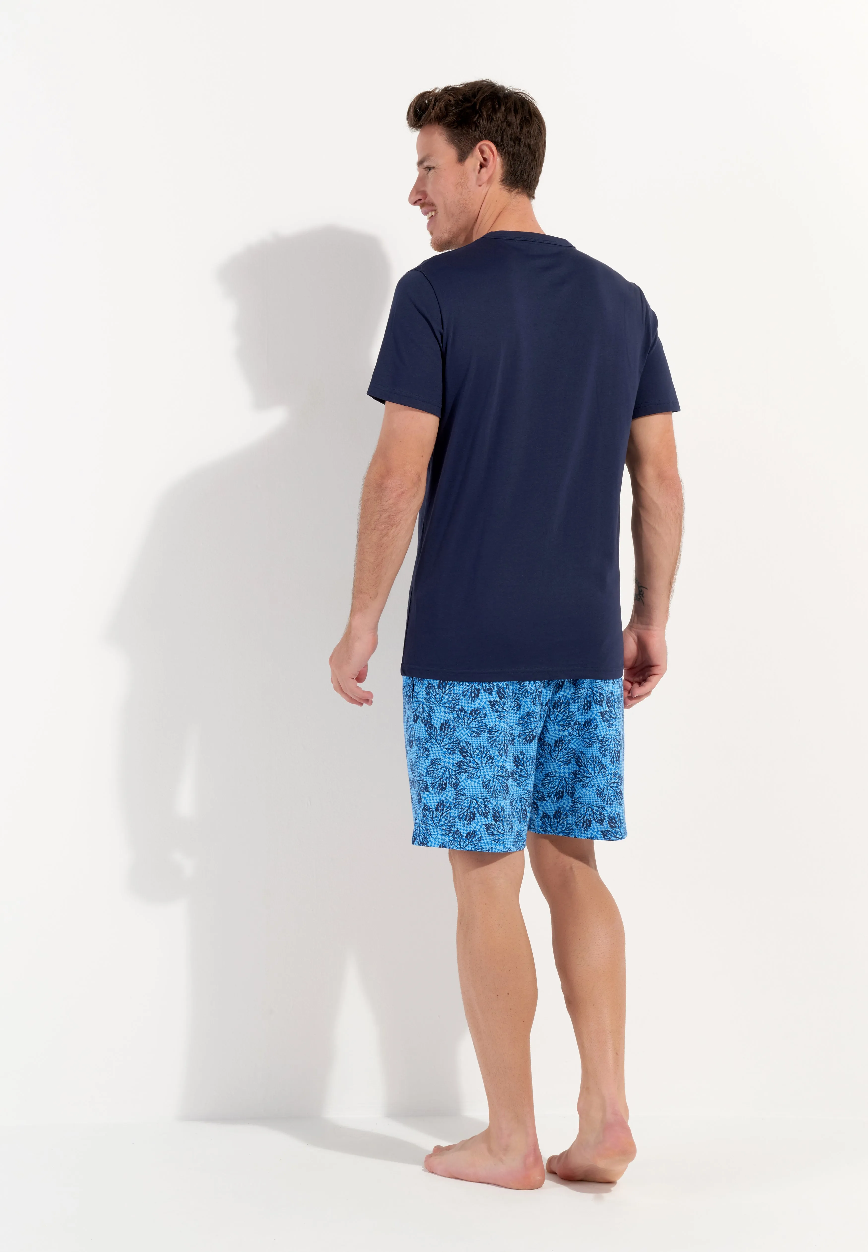 Douro Short Sleepwear Set | Navy Print 402825-P0ra