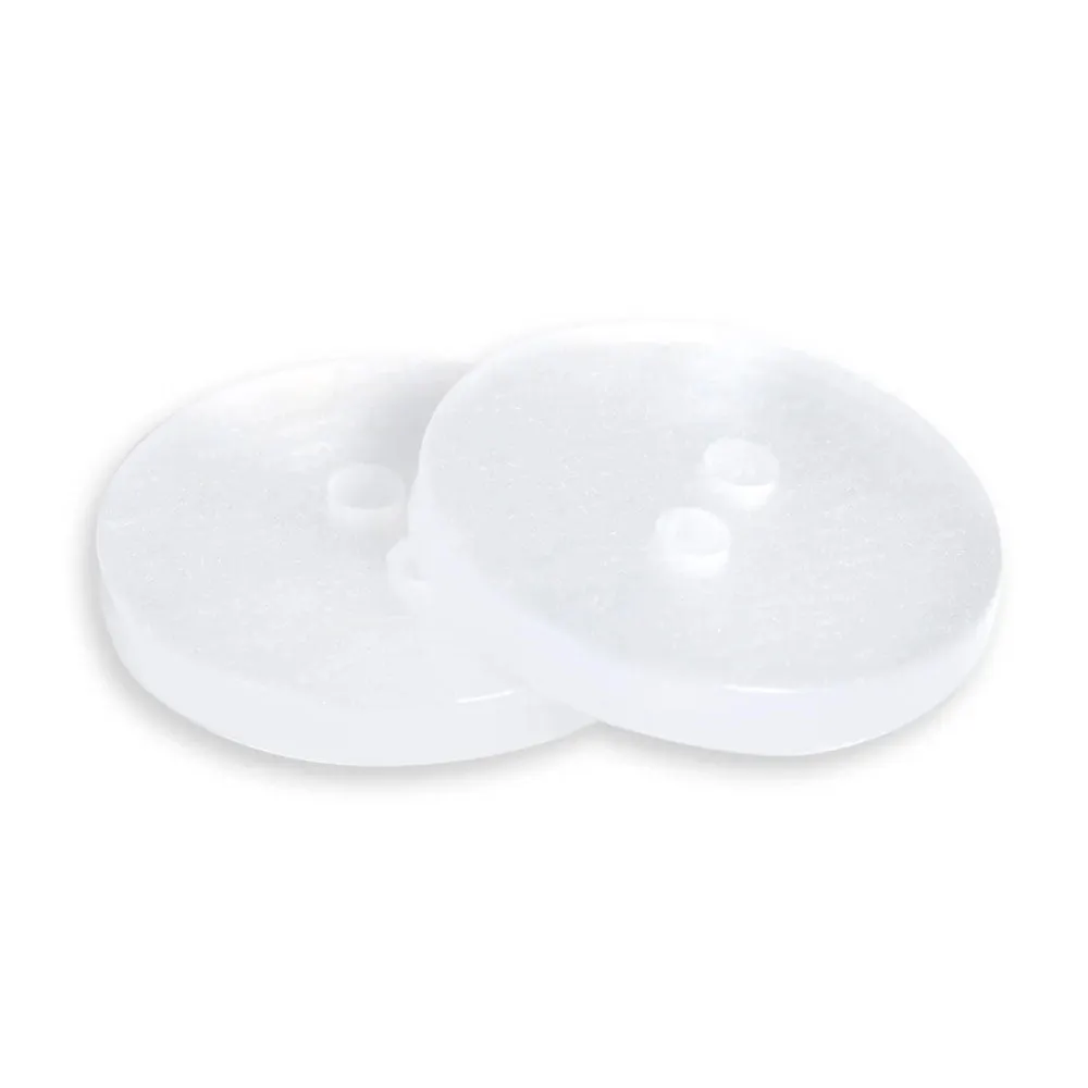 Dritz, White Pearl Waistband Buttons (15pc) - 17mm