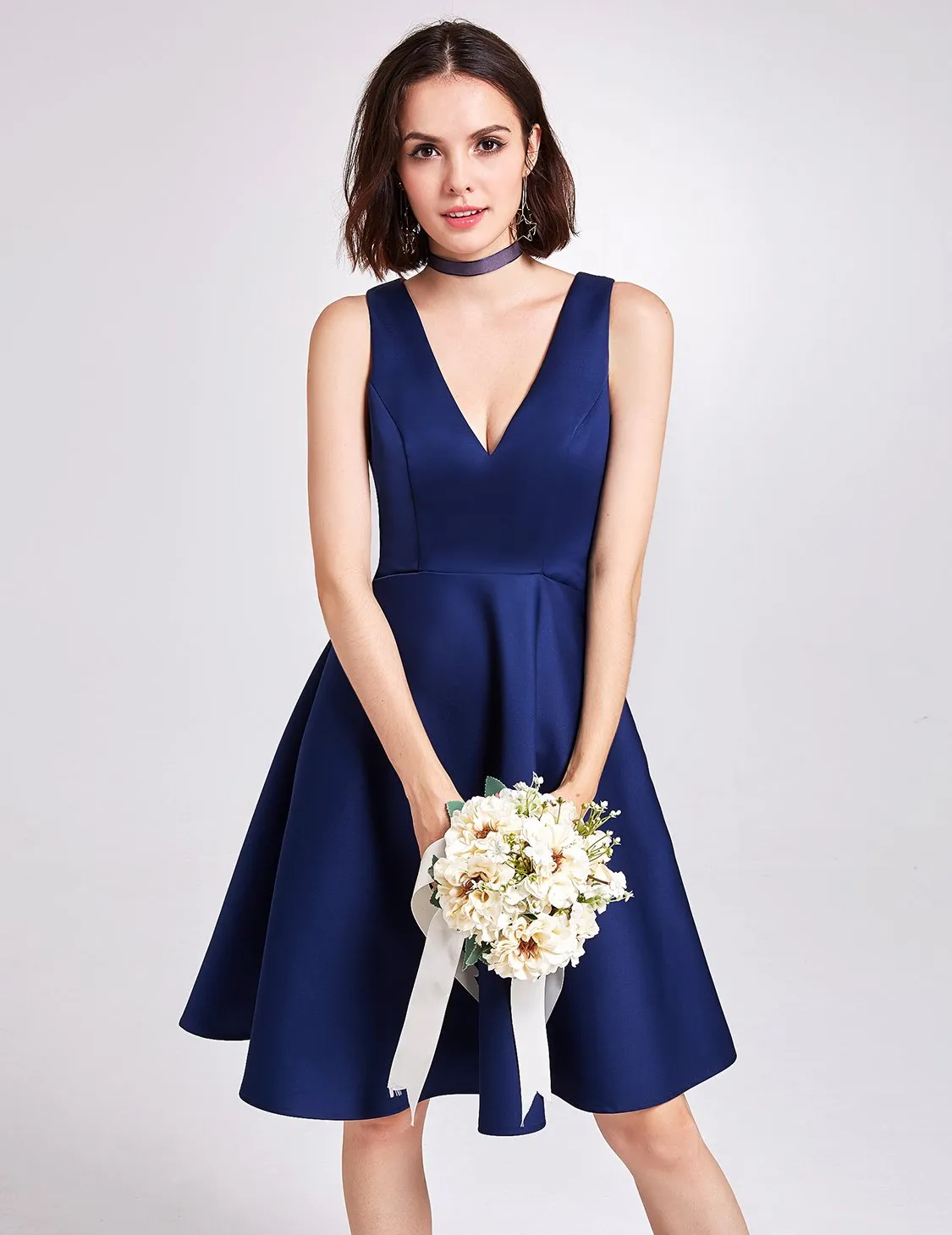 Ever-Pretty Short V Neck Bridesmaid Dress EP05894