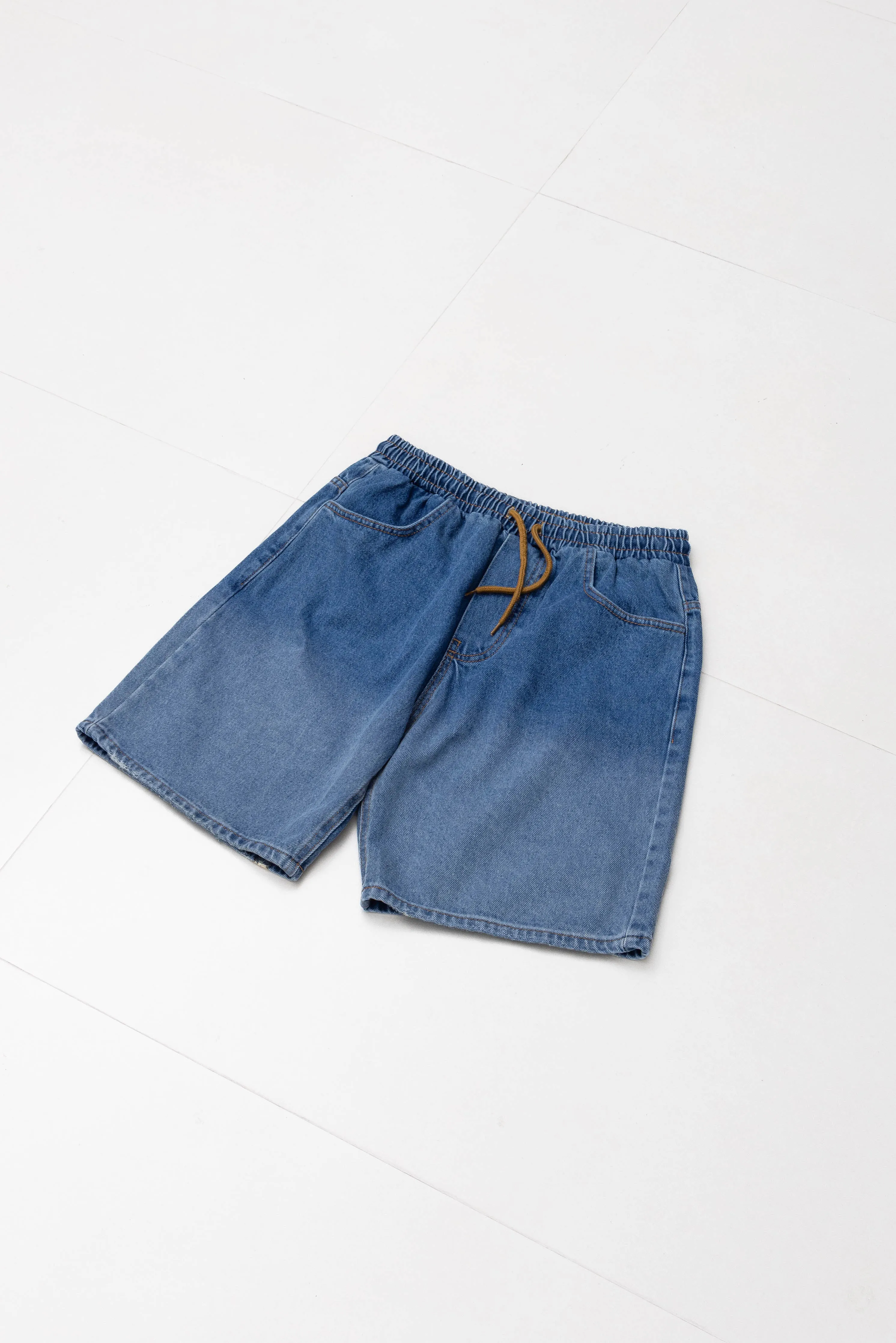 FADED SOFT DENIM SHORTS