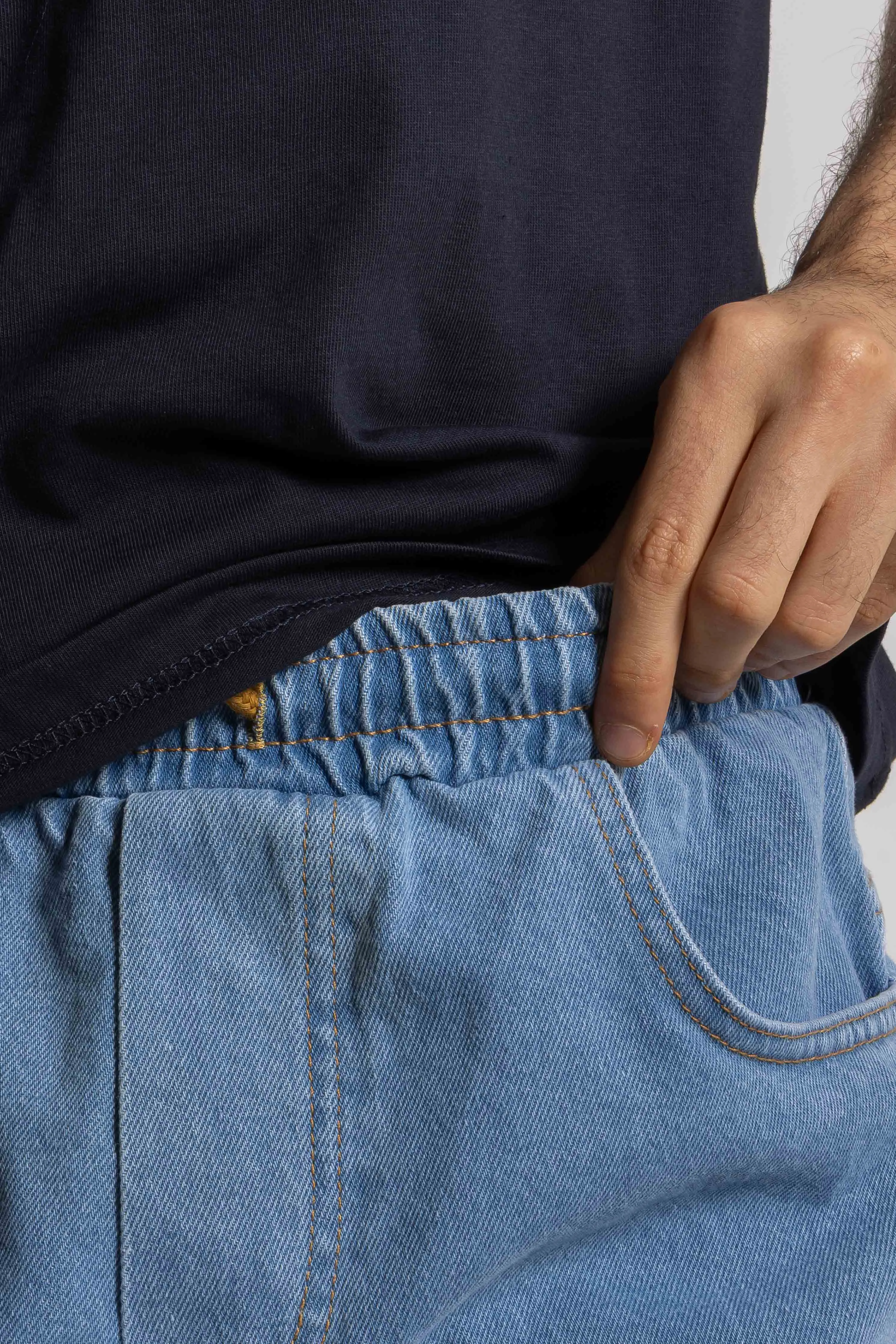 FADED SOFT DENIM SHORTS