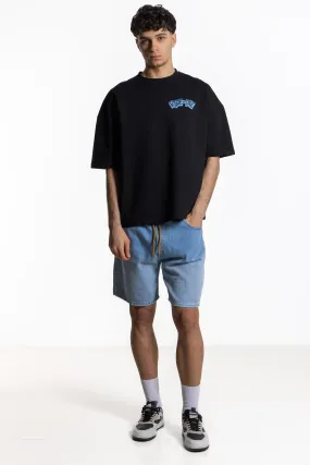 FADED SOFT DENIM SHORTS