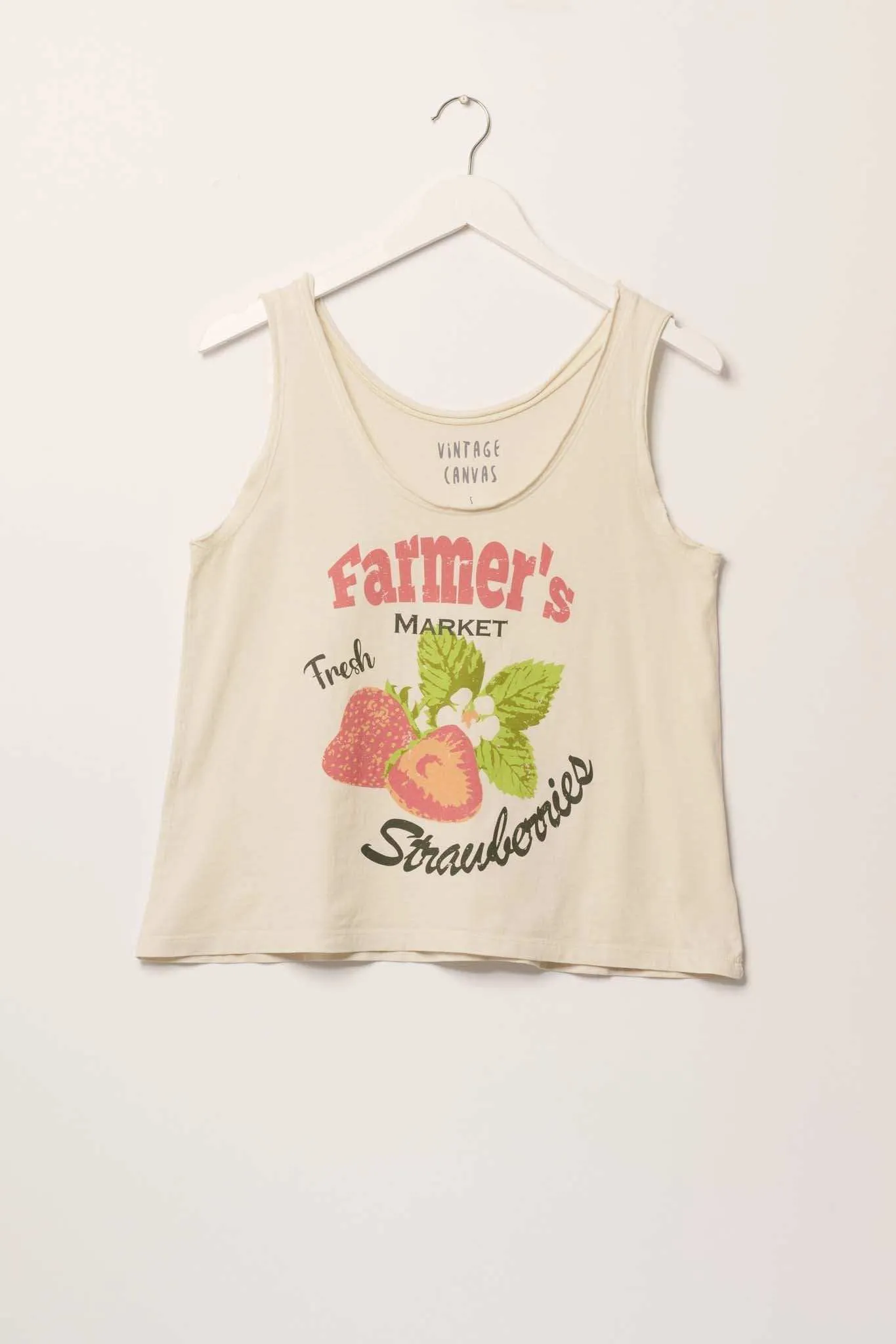 Farmer's Market Fresh Strawberries Graphic Tank Top