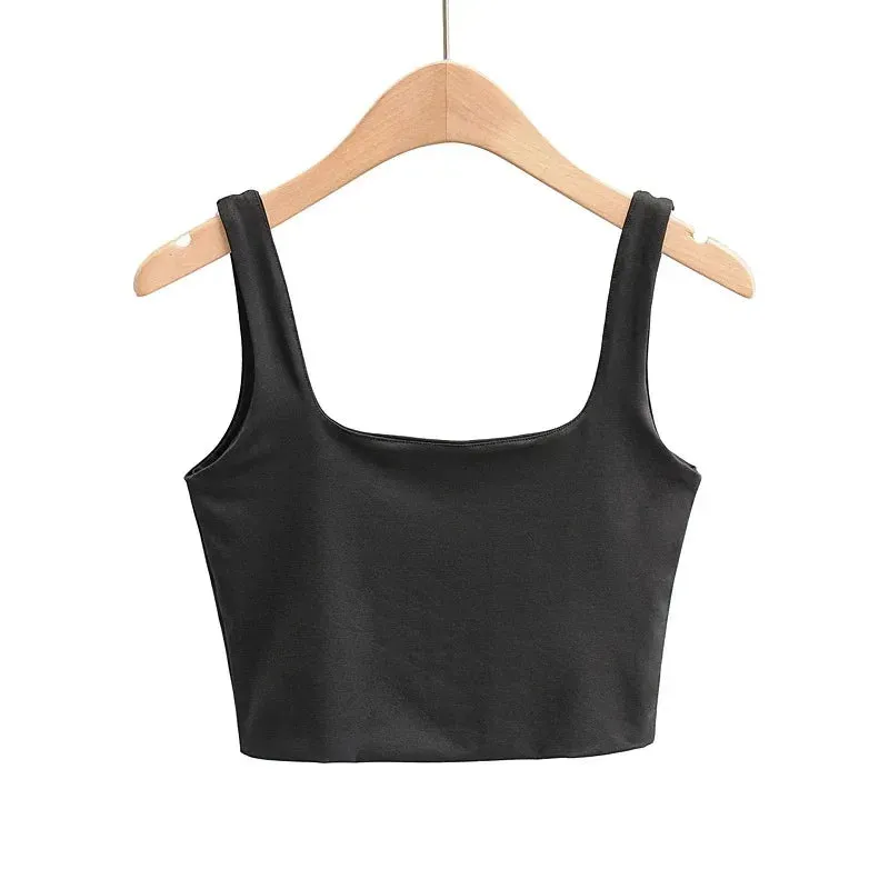 Fashion Short Square Tank Top