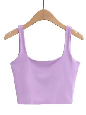 Fashion Short Square Tank Top