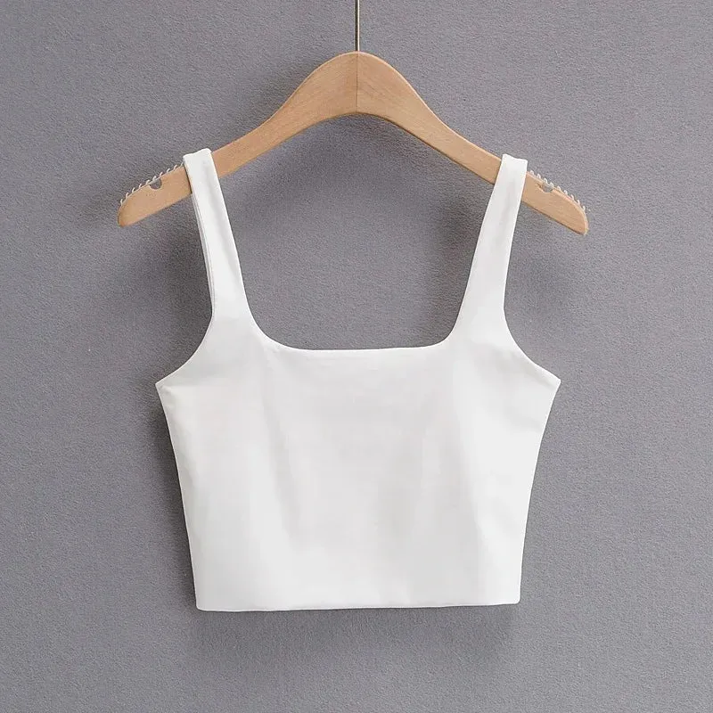 Fashion Short Square Tank Top