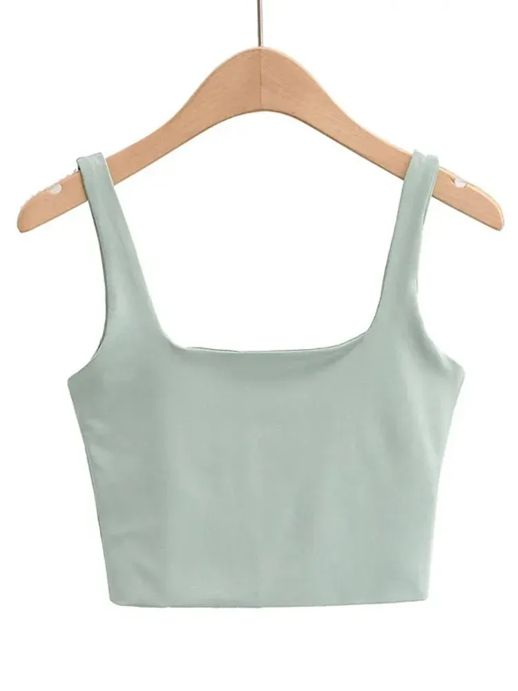 Fashion Short Square Tank Top