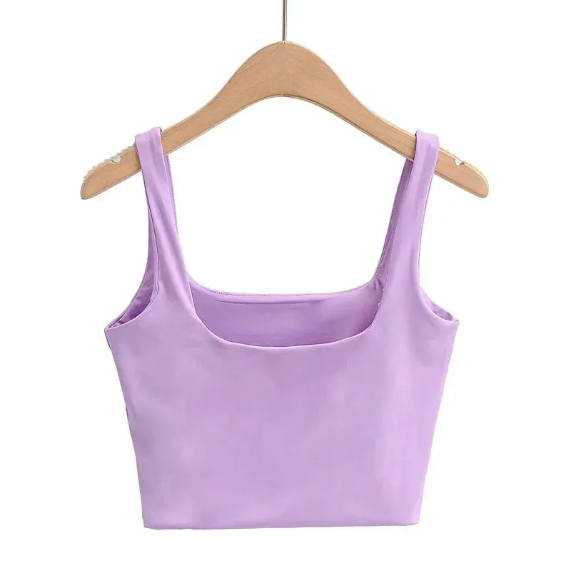 Fashion Short Square Tank Top