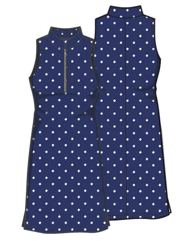 Frontline 2.0 Sleeveless Dress - Navy Flame