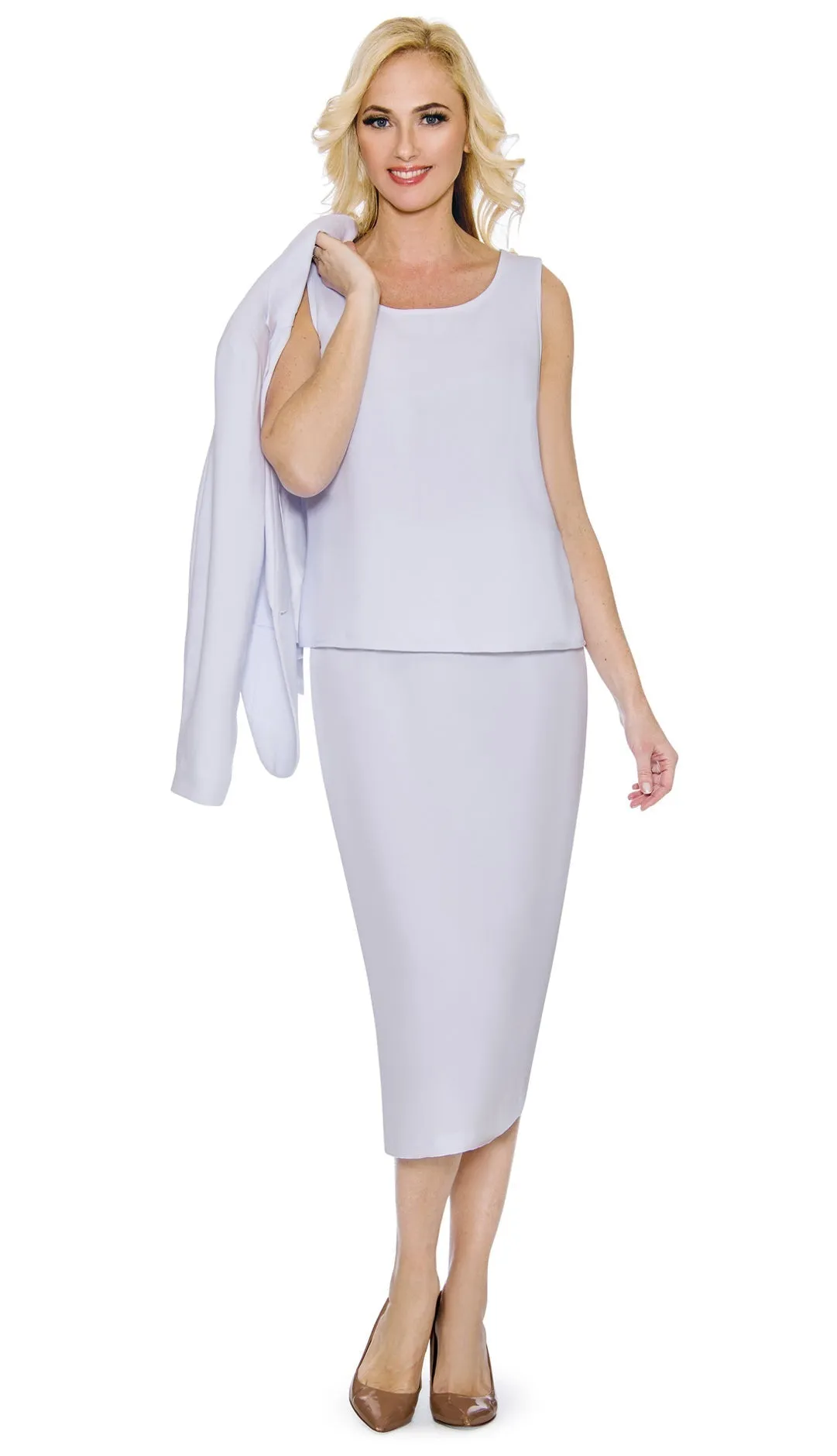 Giovanna Usher Suit S0707C-White