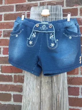 Gwen Soft Lederhosen Style Shorts