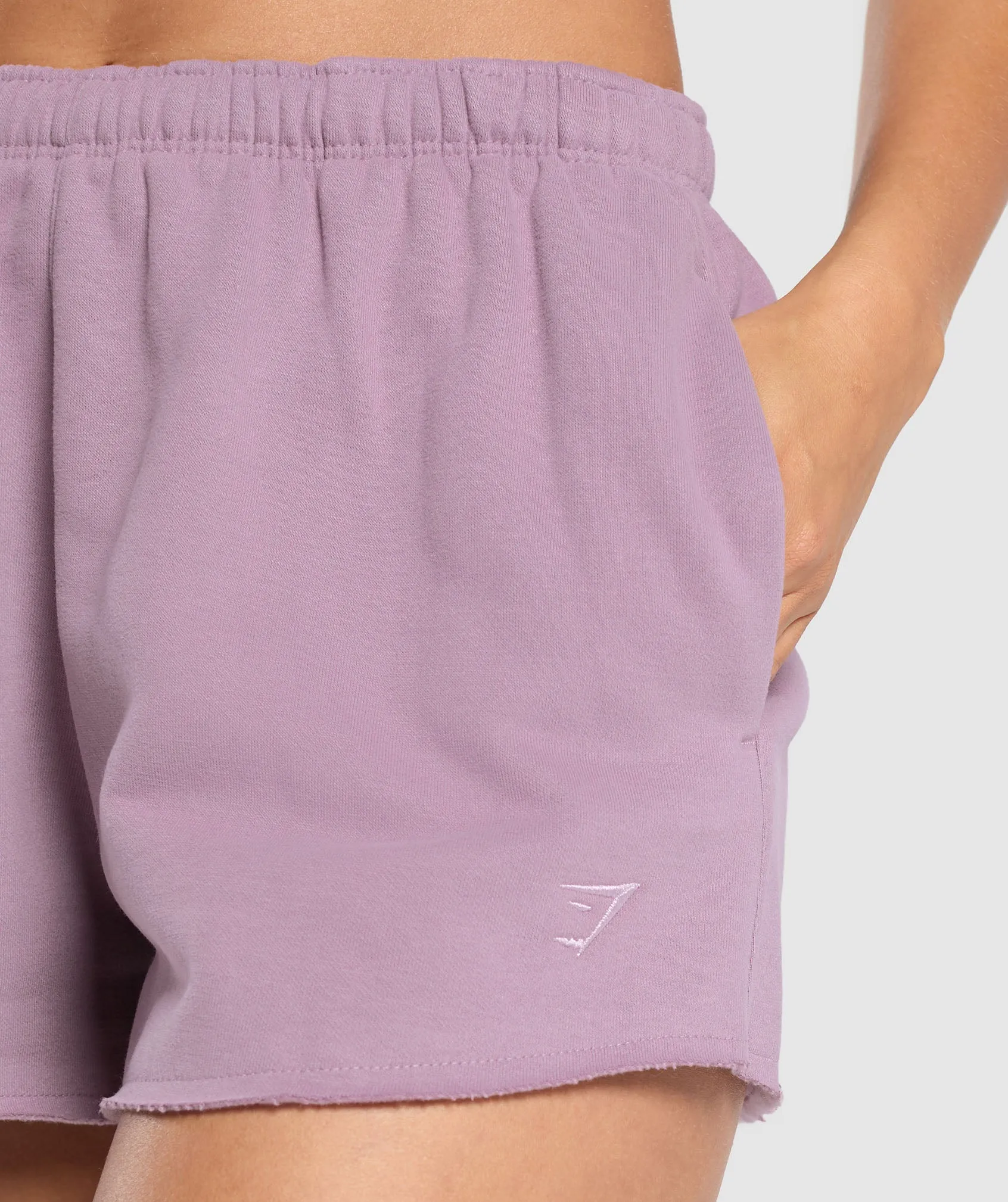 Gymshark Fleece Shorts - Soft Purple