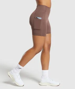 Gymshark Pocket Shorts - Soft Brown
