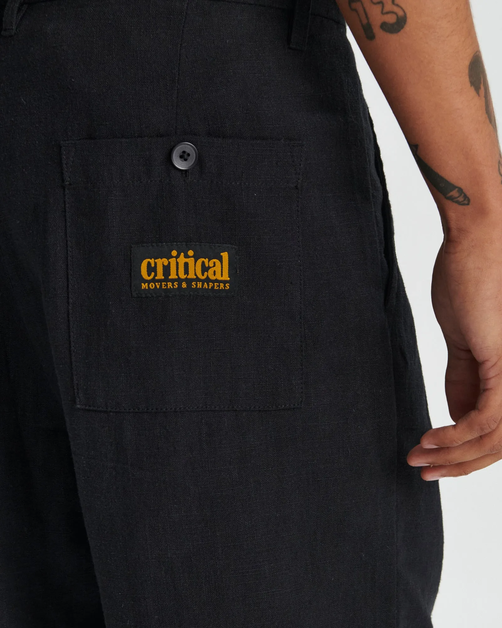 Harro Linen Short - Black
