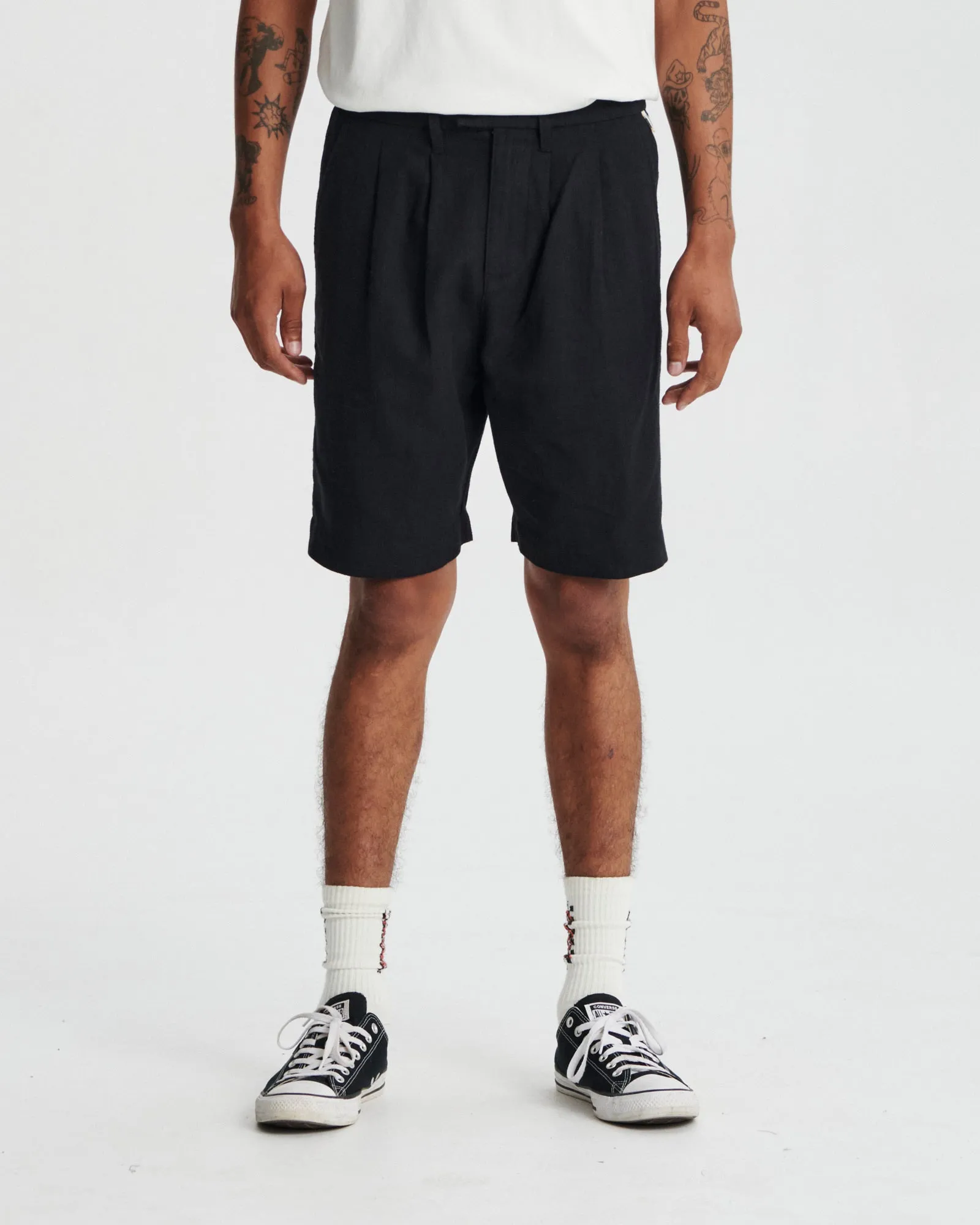 Harro Linen Short - Black