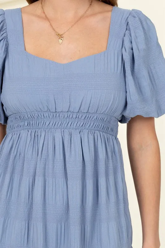 HYFVE Find Me Again Tiered Midi Dress