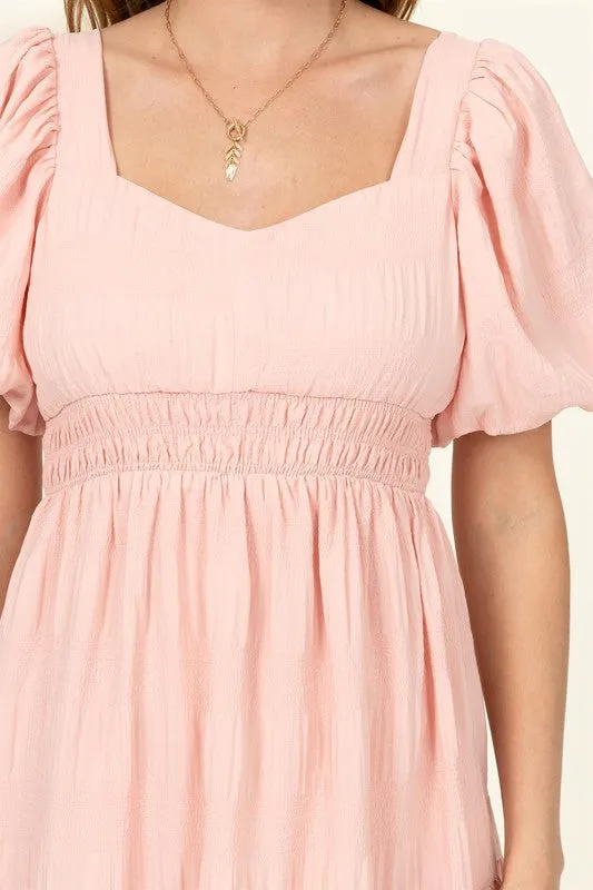 HYFVE Find Me Again Tiered Midi Dress