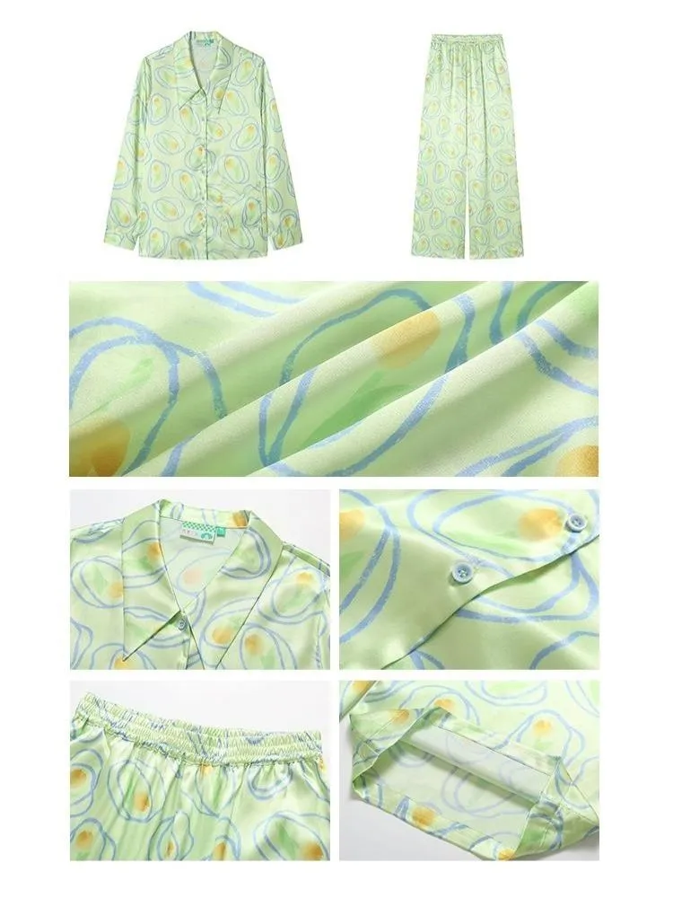 Light green tulip pajamas【s0000003089】