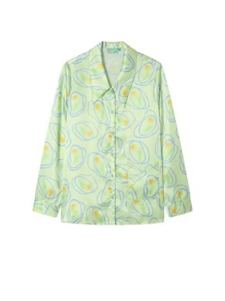 Light green tulip pajamas【s0000003089】