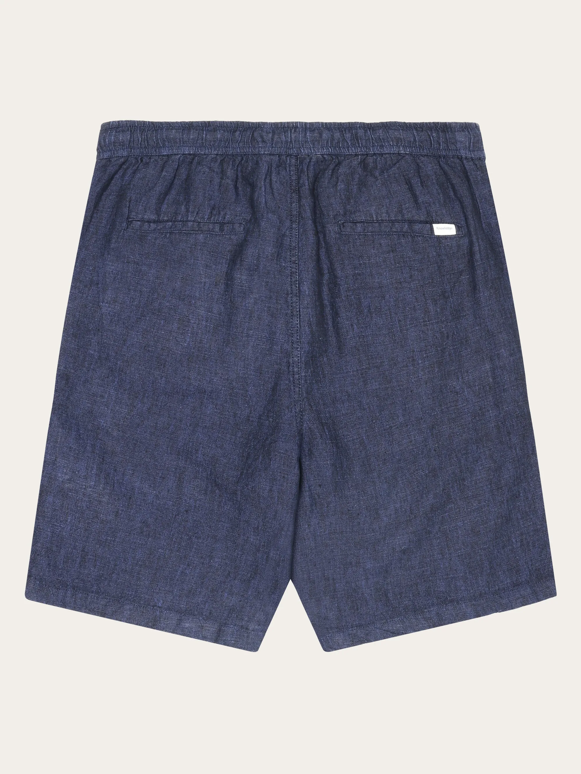 Loose Linen shorts - Yarndyed - Total Eclipse