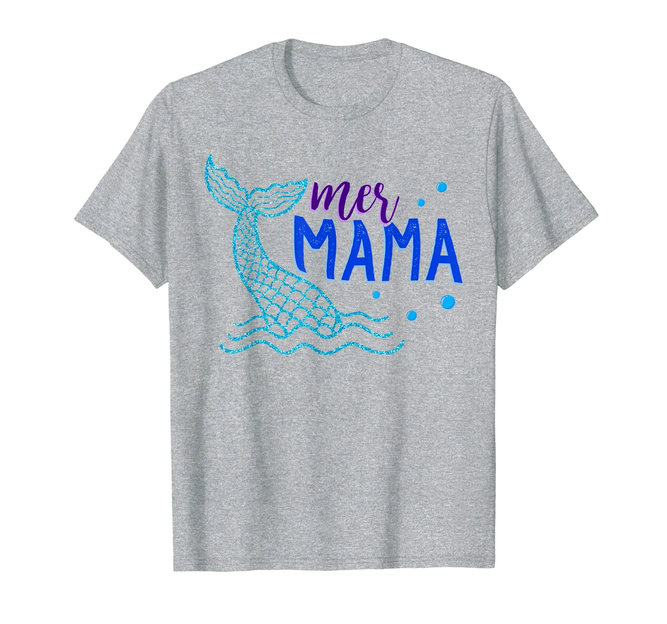 Mer Mama T Shirt Mother Mom Mermaid Matching Birthday Gift