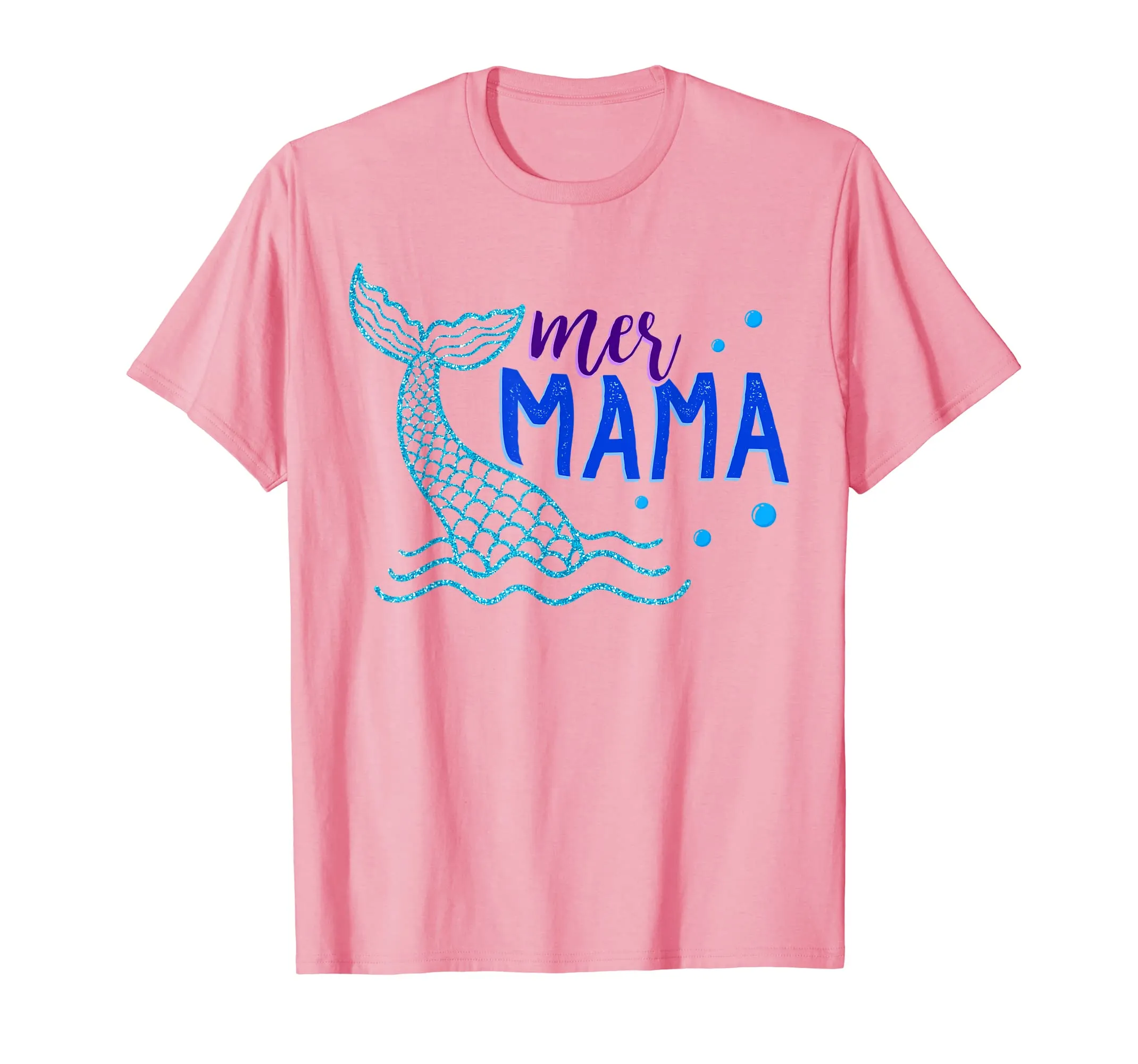 Mer Mama T Shirt Mother Mom Mermaid Matching Birthday Gift