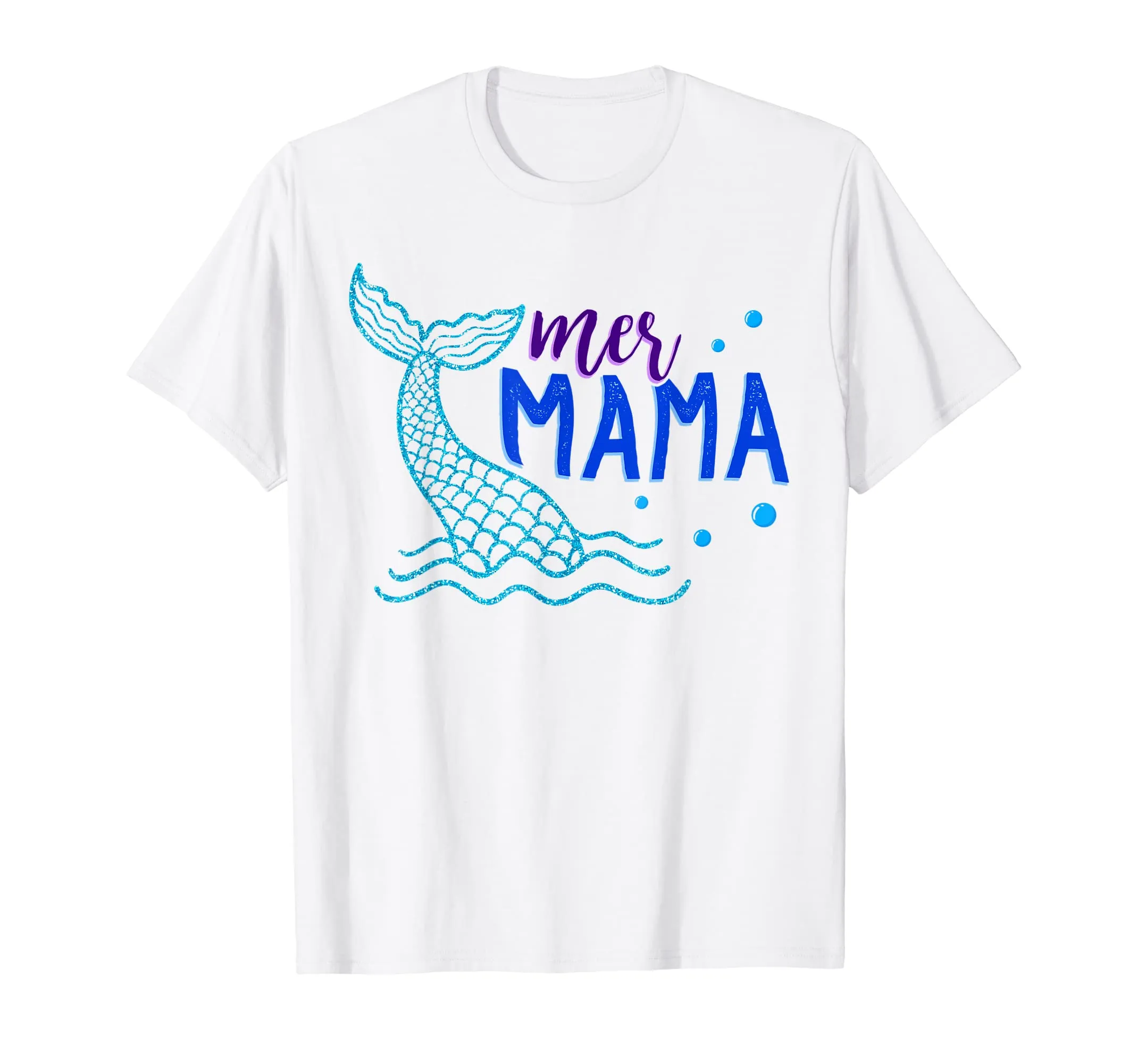Mer Mama T Shirt Mother Mom Mermaid Matching Birthday Gift