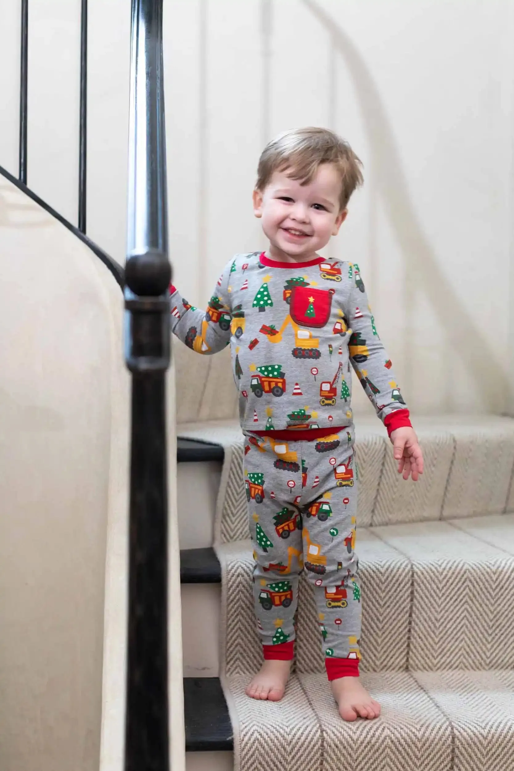 Mud Pie Christmas Construction Pajamas