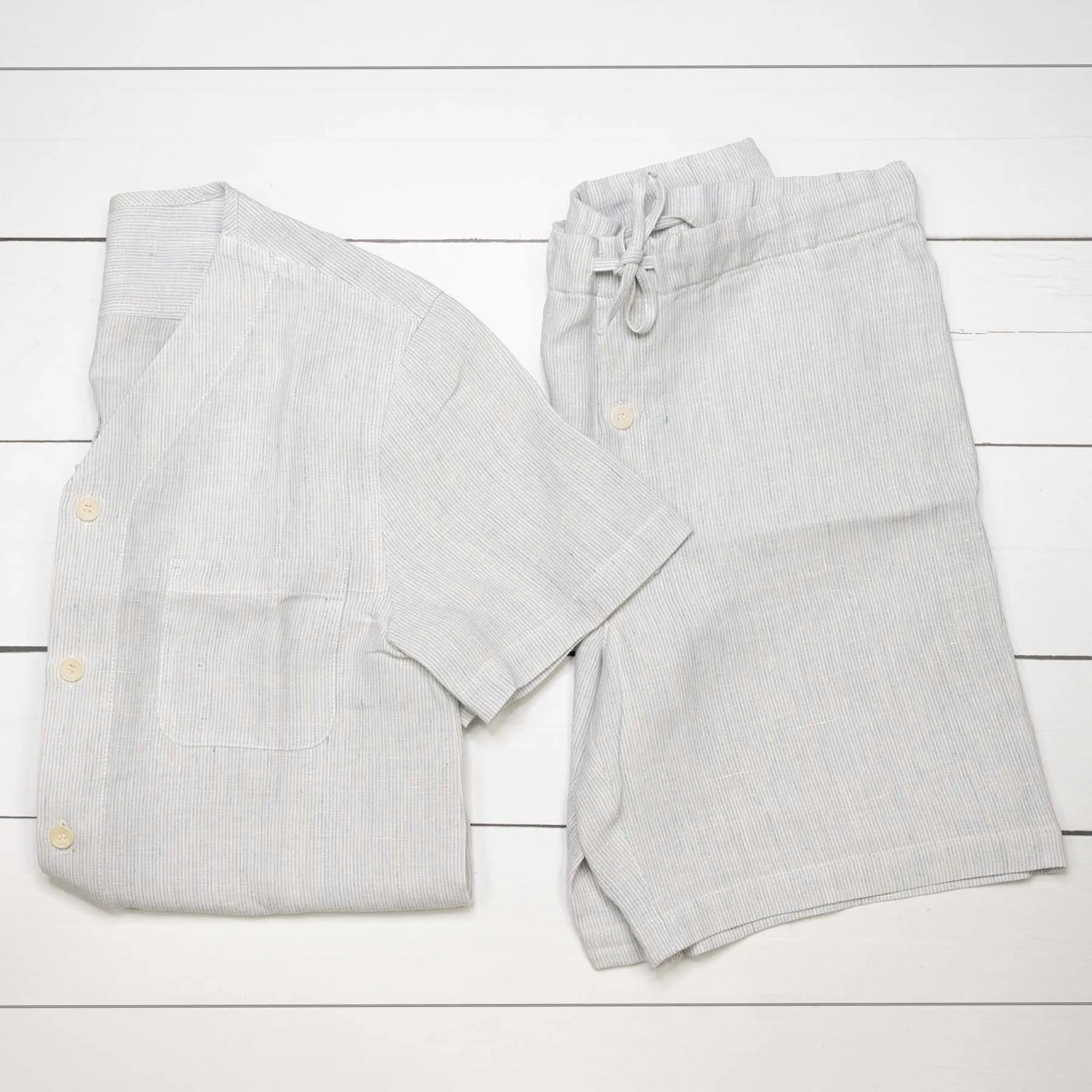 NASHVILLE 100% Organic Hemp Pajamas PJ Set (short-sleeves / shorts)